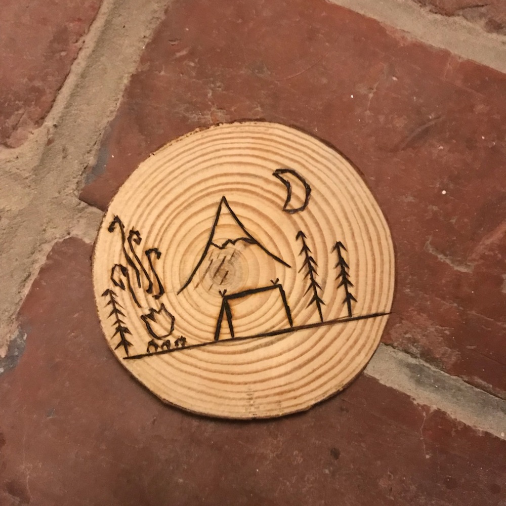 Wood decor camping coaster (2).